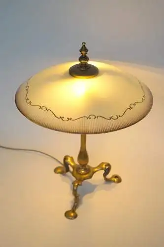 Einzigartige Jugendstil Messinglampe "BERLIN" Tischlampe Unikat