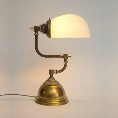 Traumhafte Jugendstil Art Déco Schreibtischleuchte "ELSDORF" Tischlampe