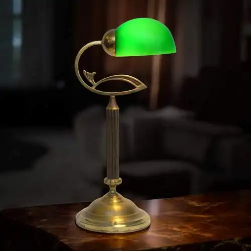 Magnifique Art Déco Unikat Lampe de bureau "VINGST" LED simple