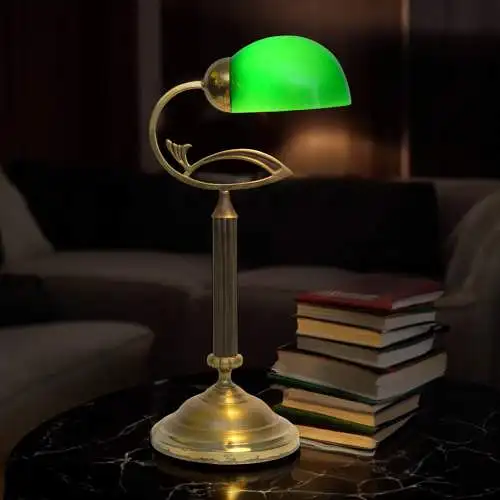 Magnifique Art Déco Unikat Lampe de bureau "VINGST" LED simple