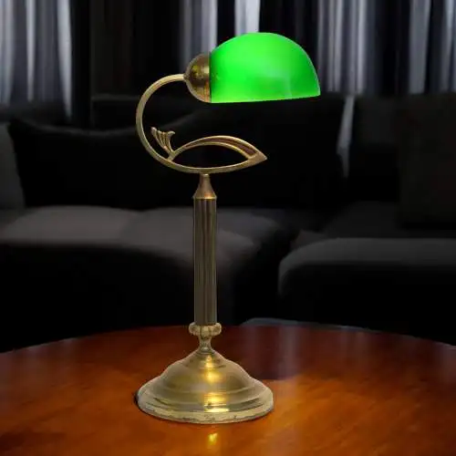 Magnifique Art Déco Unikat Lampe de bureau "VINGST" LED simple