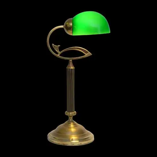 Magnifique Art Déco Unikat Lampe de bureau "VINGST" LED simple