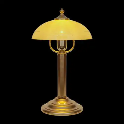 Art Deco Design Tischleuchte "SMART STRIPES" Unikat Mid-Century Tischlampe