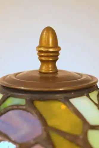 Sehr große, traumhafte Jugendstil Tiffany Tischleuchte Salonlampe "BIG DWARF"