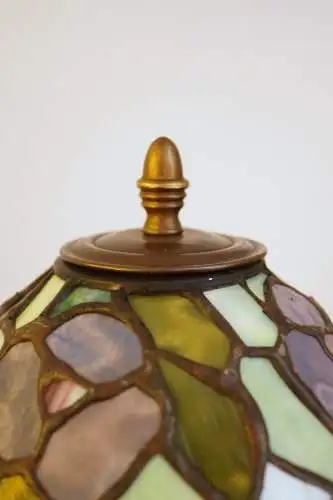 Sehr große, traumhafte Jugendstil Tiffany Tischleuchte Salonlampe "BIG DWARF"