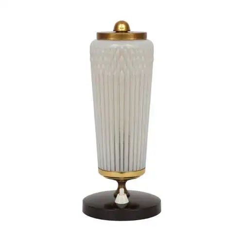 Elegante original Art Déco Tischleuchte "LITFAß" Tischlampe Unikat