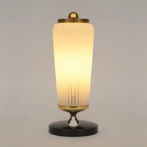 Elegante original Art Déco Tischleuchte "LITFAß" Tischlampe Unikat