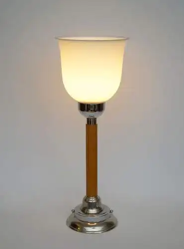 ART DECO Design Tischlampe Schreibtischlampe Unikat "JAPON SUN" Bauhaus Glas