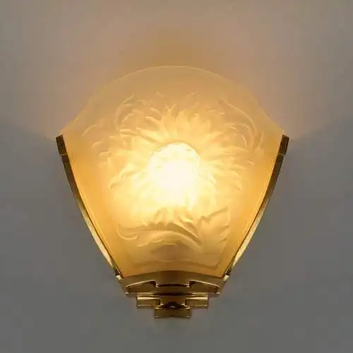 Prunkvolle & elegante Art Déco Wandleuchte "TOURNESOL" Wandlampe 2 Stk. vfgbr.