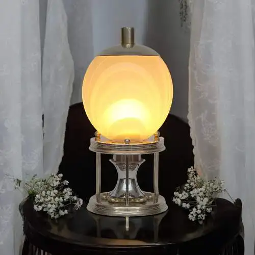 Jugendstil Miniatur Tischleuchte "PETITE LUMIÈRE" Kleinleuchte Unikat Tischlampe