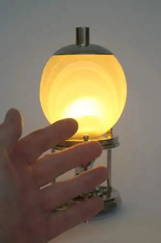 Jugendstil Miniatur Tischleuchte "PETITE LUMIÈRE" Kleinleuchte Unikat Tischlampe