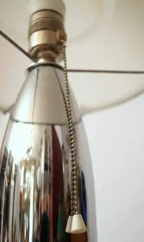 Design Lampe Tischleuchte "SILVER TURBINE" Art Déco Retro Mid Century Unikat