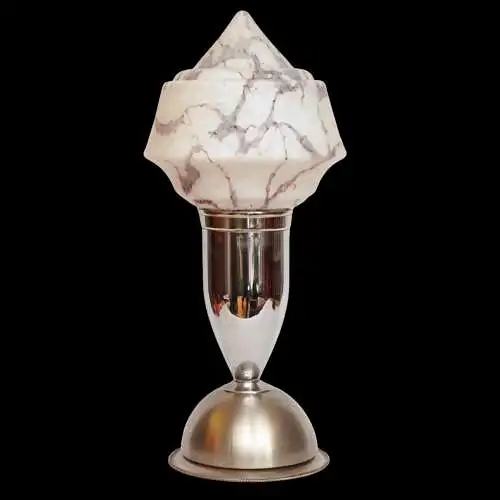 Design Bauhaus Art Deco Tischleuchte "JETTE" Unikat Tischlampe Schreibtischlampe