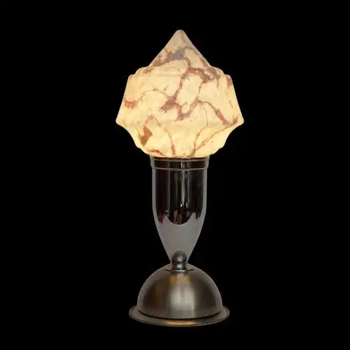 Design Bauhaus Art Deco Tischleuchte "JETTE" Unikat Tischlampe Schreibtischlampe