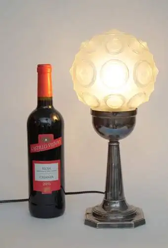 Art Deco Lampe Tischleuchte "ROUND DICE" Tischlampe 1930 Leuchte