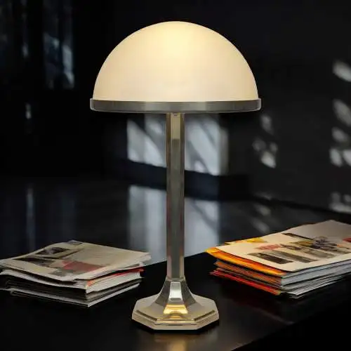 Bauhaus Adolf Loos Tischlampe Villa Spitzer "HSP7" Wiener Werkstätte Woka