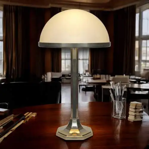 Bauhaus Adolf Loos Tischlampe Villa Spitzer "HSP7" Wiener Werkstätte Woka