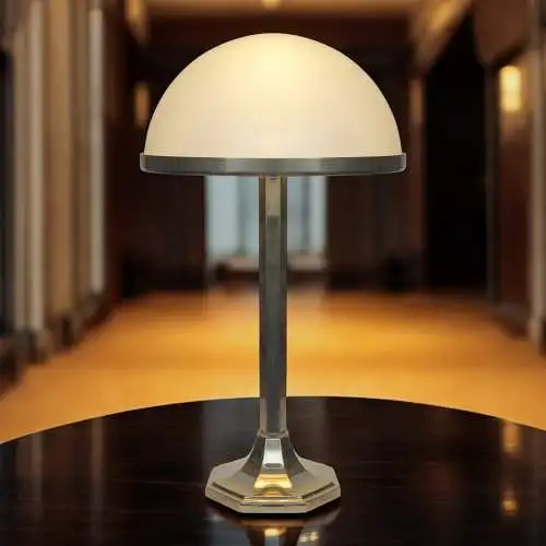 Bauhaus Adolf Loos Tischlampe Villa Spitzer "HSP7" Wiener Werkstätte Woka