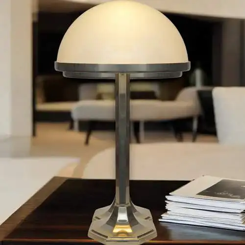 Bauhaus Adolf Loos Tischlampe Villa Spitzer "HSP7" Wiener Werkstätte Woka