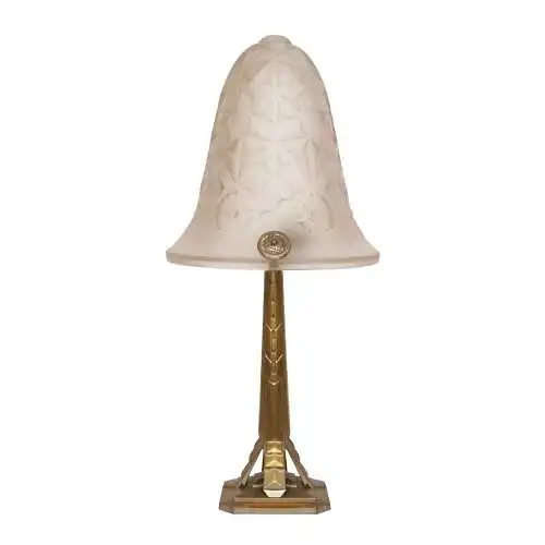 Signierte original französische Art Deco Tischlampe "LA CHIMERE PARIS"  1920