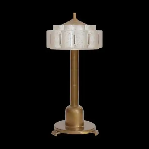 Art Deco Lampe Tischleuchte "SAN SEBASTIAN" um 1930 Bankerleuchte Leuchte