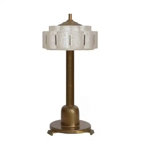 Art Deco Lampe Tischleuchte "SAN SEBASTIAN" um 1930 Bankerleuchte Leuchte