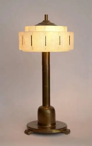 Art Deco Lampe Tischleuchte "SAN SEBASTIAN" um 1930 Bankerleuchte Leuchte