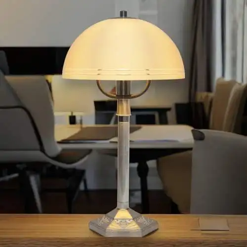 Vintage Bauhaus Tischlampe "TRIEST" Unikat Tischleuchte Space Age