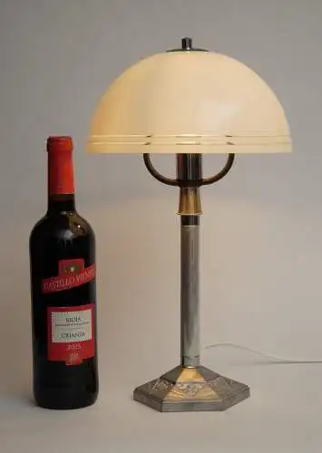 Vintage Bauhaus Tischlampe "TRIEST" Unikat Tischleuchte Space Age