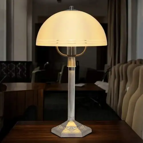 Vintage Bauhaus Tischlampe "TRIEST" Unikat Tischleuchte Space Age
