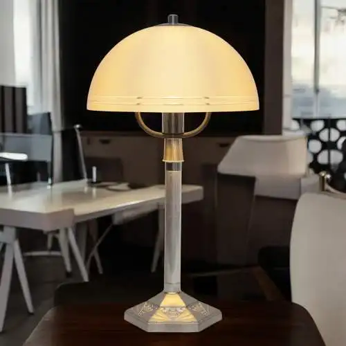 Vintage Bauhaus Tischlampe "TRIEST" Unikat Tischleuchte Space Age