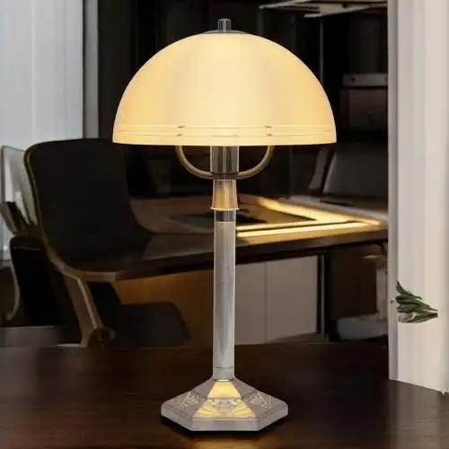 Vintage Bauhaus Tischlampe "TRIEST" Unikat Tischleuchte Space Age