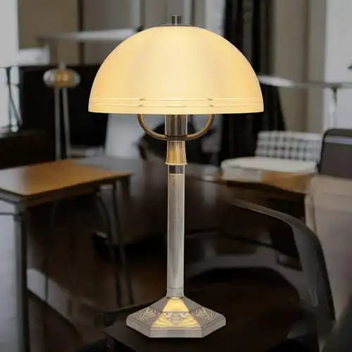 Vintage Bauhaus Tischlampe "TRIEST" Unikat Tischleuchte Space Age