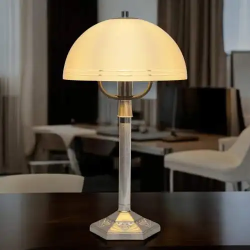 Vintage Bauhaus Tischlampe "TRIEST" Unikat Tischleuchte Space Age