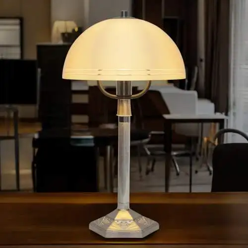 Vintage Bauhaus Tischlampe "TRIEST" Unikat Tischleuchte Space Age