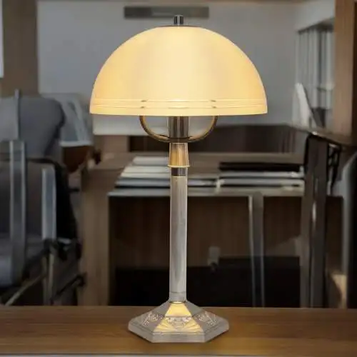 Vintage Bauhaus Tischlampe "TRIEST" Unikat Tischleuchte Space Age