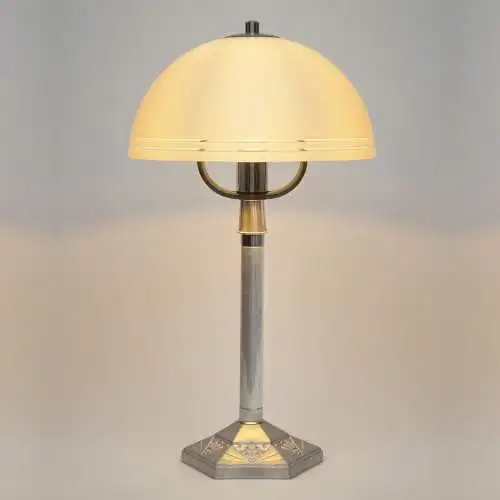 Vintage Bauhaus Tischlampe "TRIEST" Unikat Tischleuchte Space Age