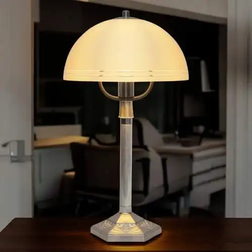Vintage Bauhaus Tischlampe "TRIEST" Unikat Tischleuchte Space Age
