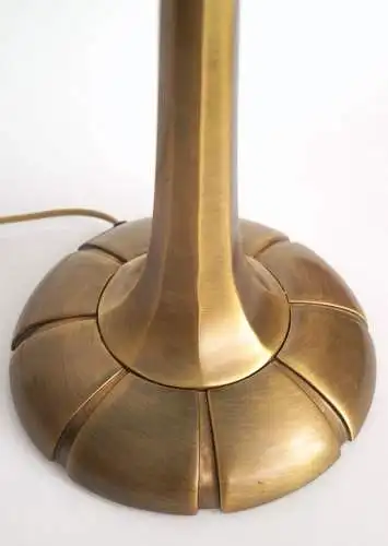 Art Deco Lampe Tischleuchte "ANEMONE" Sammlerstück Degue Messinglampe