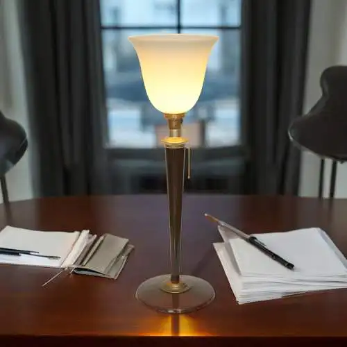 Original Art Déco Mazda Tischleuchte Tischlampe 30er-50er 80 cm hoch