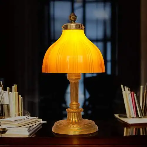 Art Déco Tischleuchte "MONTPELLIER" Unikat Messinglampe Einzelstück Lampe