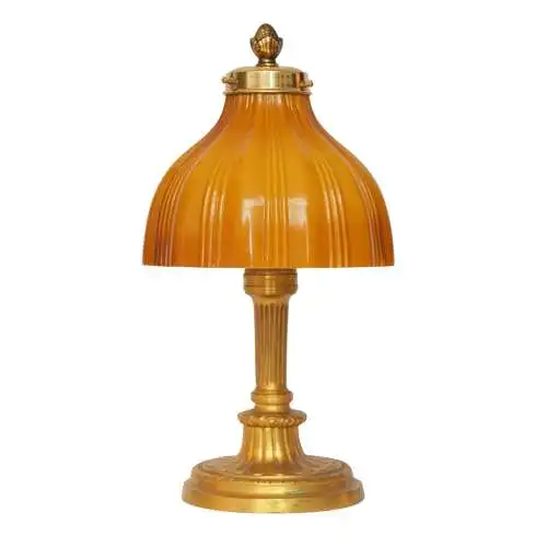 Art Déco Tischleuchte "MONTPELLIER" Unikat Messinglampe Einzelstück Lampe