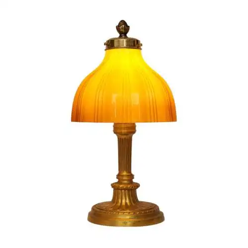 Art Déco Tischleuchte "MONTPELLIER" Unikat Messinglampe Einzelstück Lampe