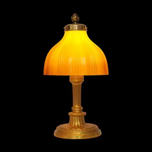 Art Déco Tischleuchte "MONTPELLIER" Unikat Messinglampe Einzelstück Lampe