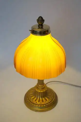 Art Déco Tischleuchte "MONTPELLIER" Unikat Messinglampe Einzelstück Lampe