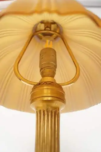 Art Déco Tischleuchte "MONTPELLIER" Unikat Messinglampe Einzelstück Lampe