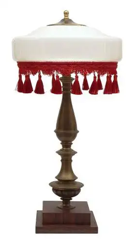 Jugendstil Lampe Schreibtischleuchte "BIG SANTA" Messinglampe original