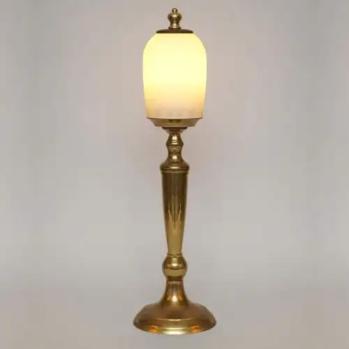 Art Deco Unikat Leuchte Messinglampe "GARATH" Tischleuchte Einzelstück
