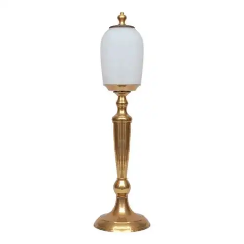 Art Deco Unikat Leuchte Messinglampe "GARATH" Tischleuchte Einzelstück