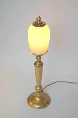 Art Deco Unikat Leuchte Messinglampe "GARATH" Tischleuchte Einzelstück